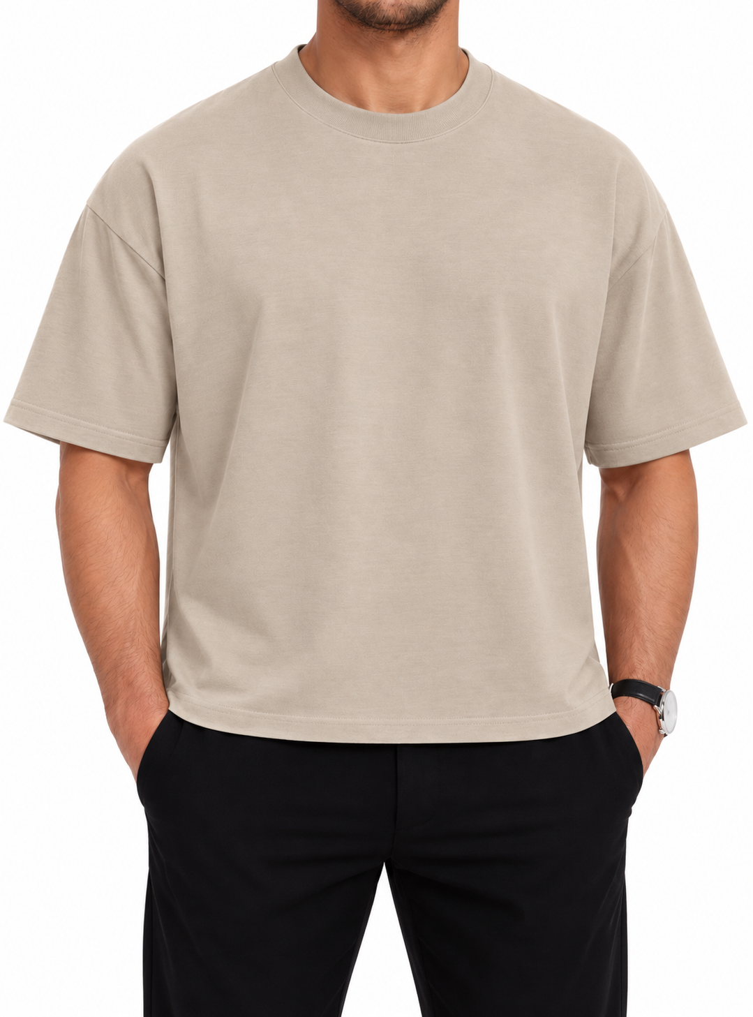 KRIVO Camiseta corta cuadrada